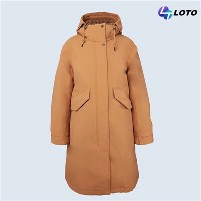 Polstret parka for kvinner